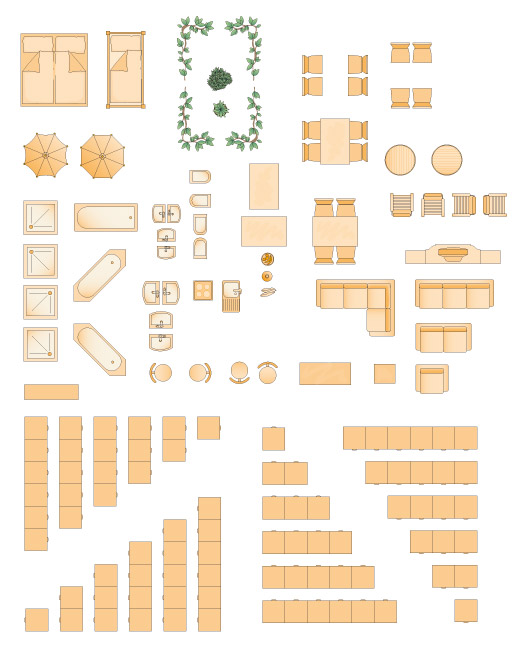 Floor Plan Furniture Clip Art